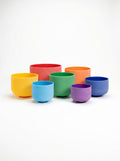 Set de 7 Cuencos de Cuarzo de Colores - Colores Puros 432 Hz Afinación Precisa (8" - 14") + Bolsos