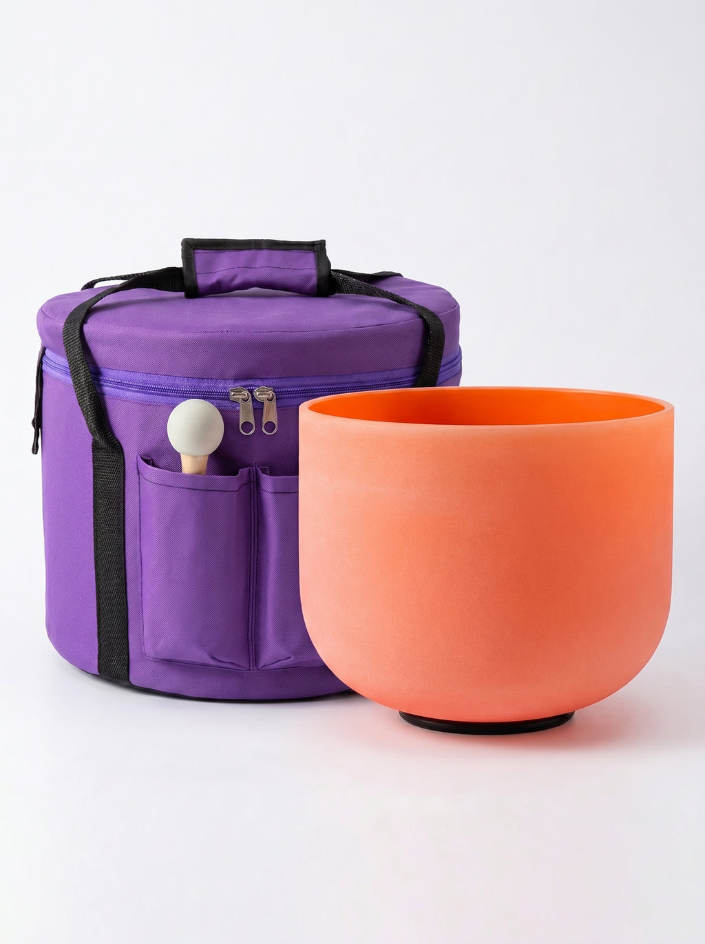 Cuenco de Cuarzo Naranja + Bolso de Transporte