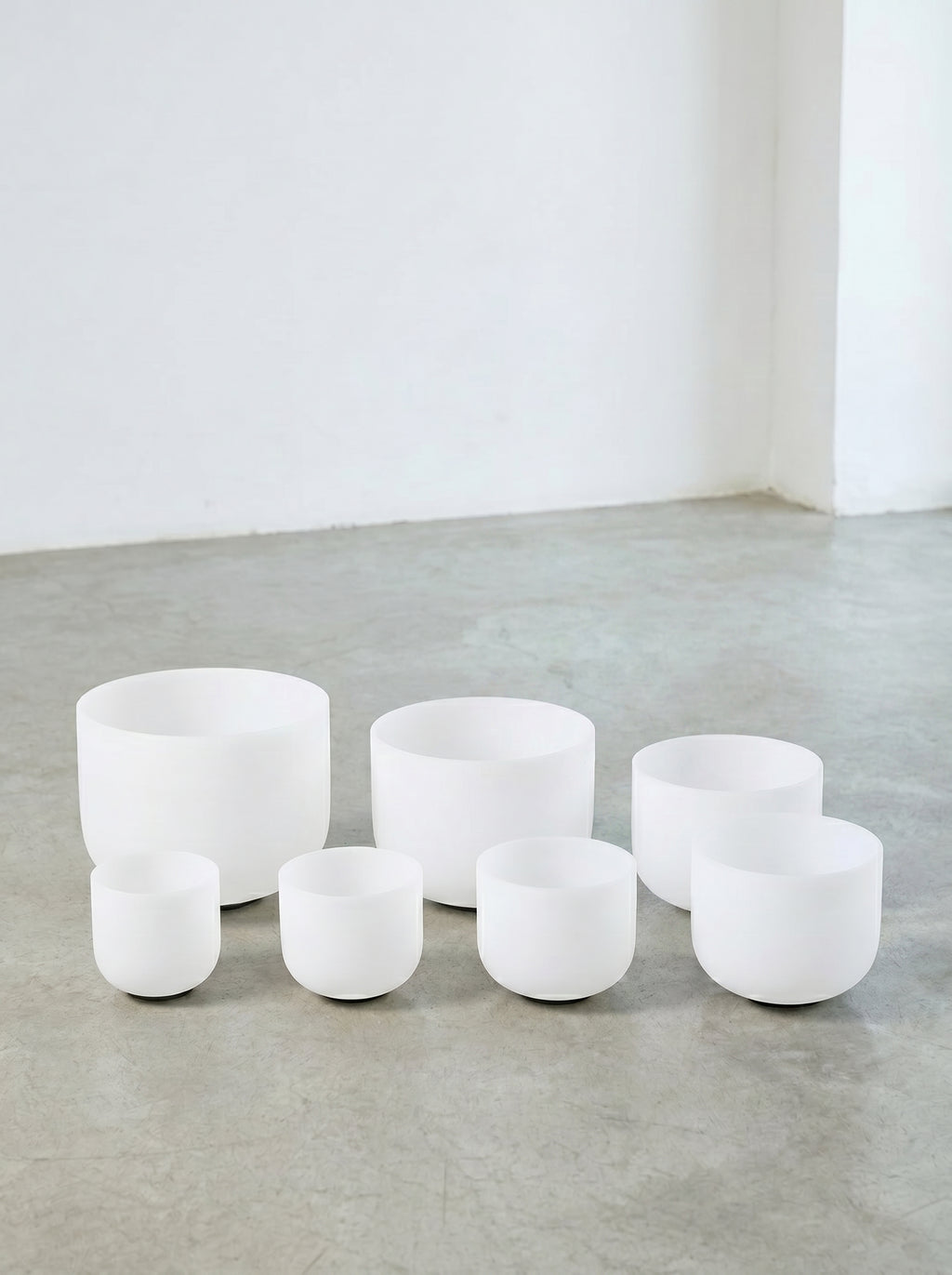 Set de 7 Cuencos de Cuarzo 6” – 12”